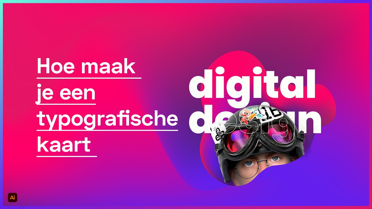 Hoe maak je een typografische kaart in Illustrator