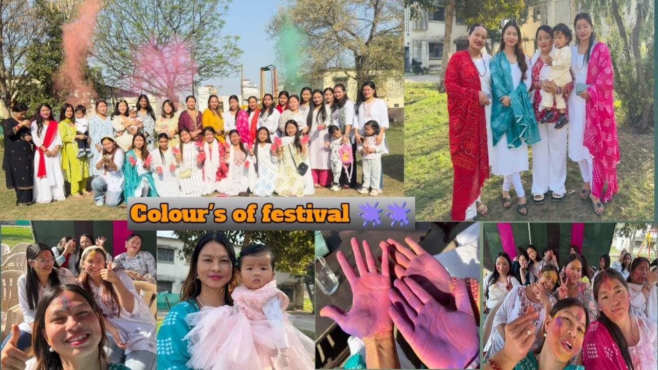 Holi celebration at paltan 🫟🫟|| Dede baini sanga ramiloo vayao || #keepsupporting #fypシ゚viral 