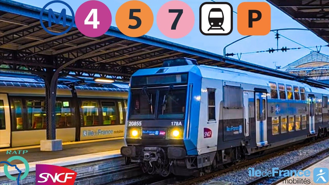 Paris Gare de l'Est avec 4 Correspondances Métro et Transilien 