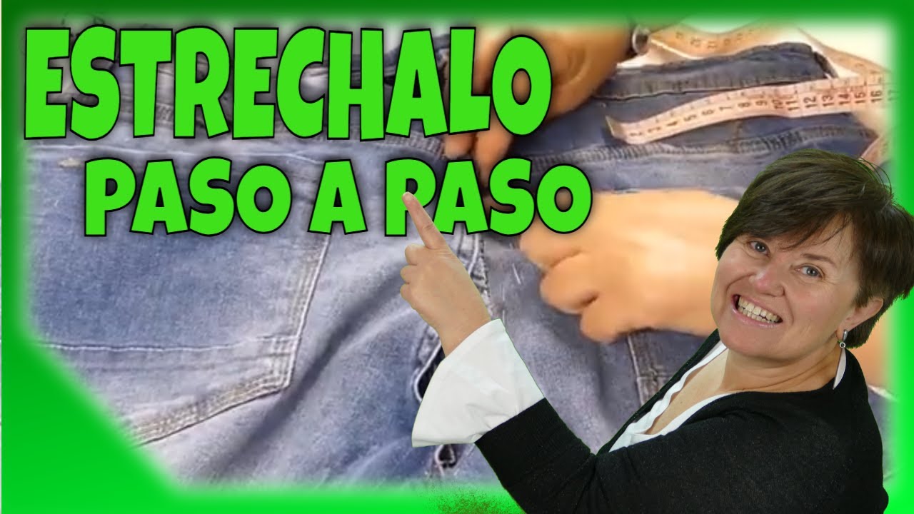 👖Estrechar PANTALON JEANS por atrás✂️🪡
