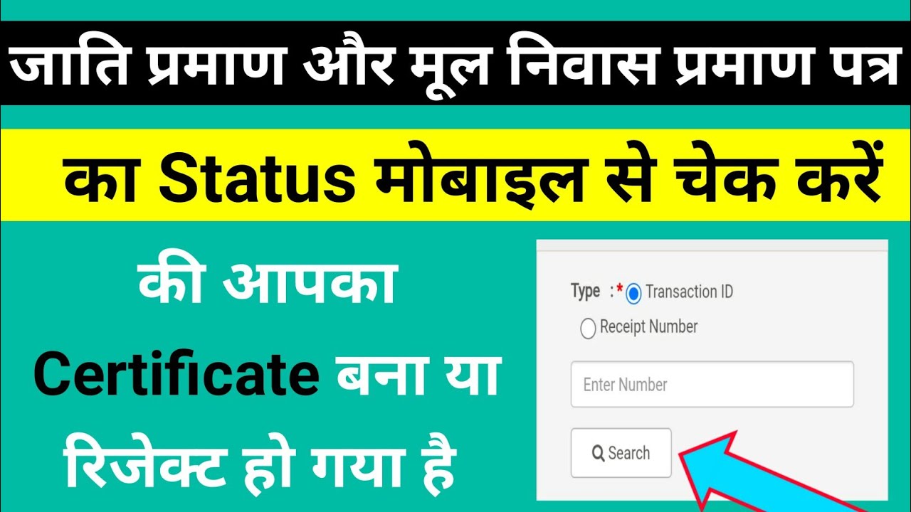How to check caste certificate verification status?