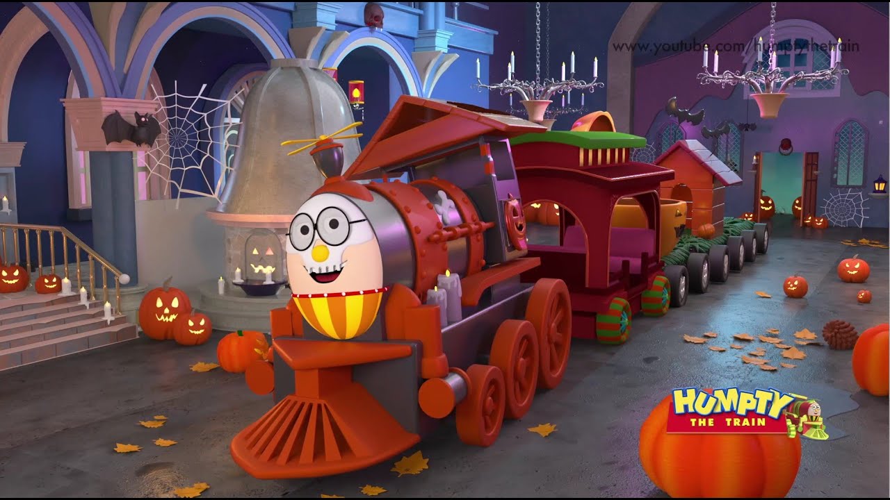 Песня про паровозик Хампти на Хэллоуин 🎃 | Сборник детских песенок и стишков для детей | 21 минута
