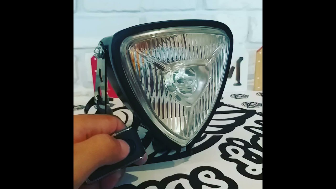 Triangle headlight with alarm system / Custom Light / Lucas Lights