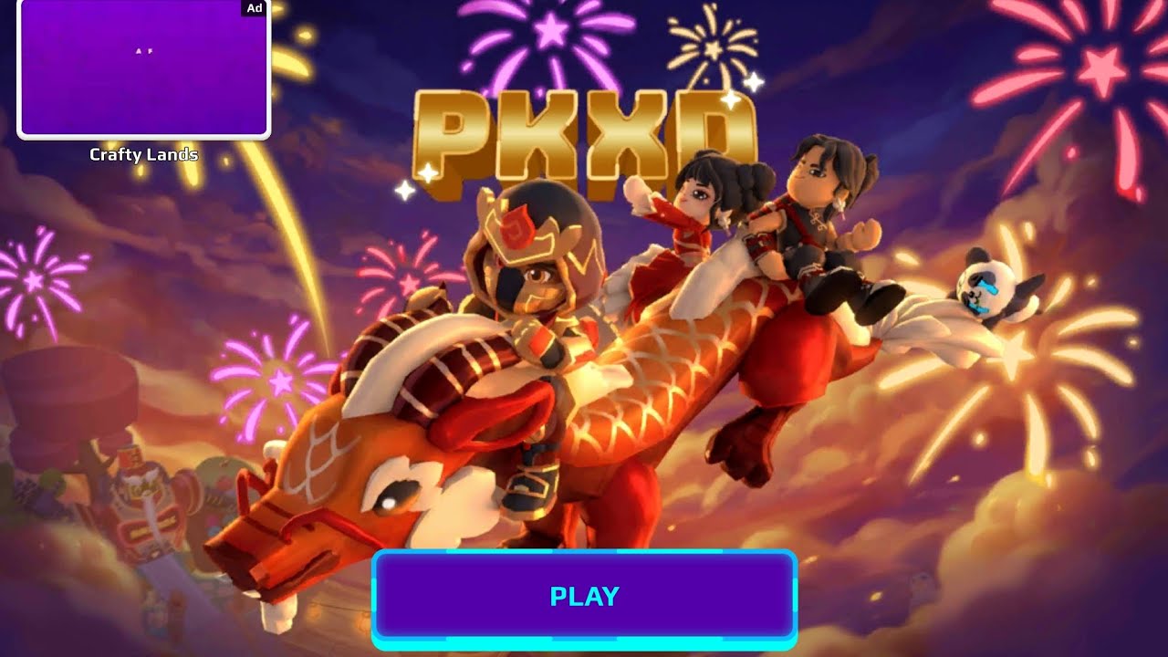 🧧🎀 playing pk xd Chinese lunar dragon update again  no voice 🎆🎇:D