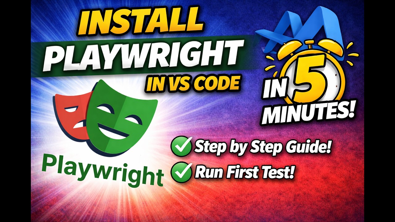 Install Playwright in VS Code in 5 Minutes | Beginner Step-by-Step Guide