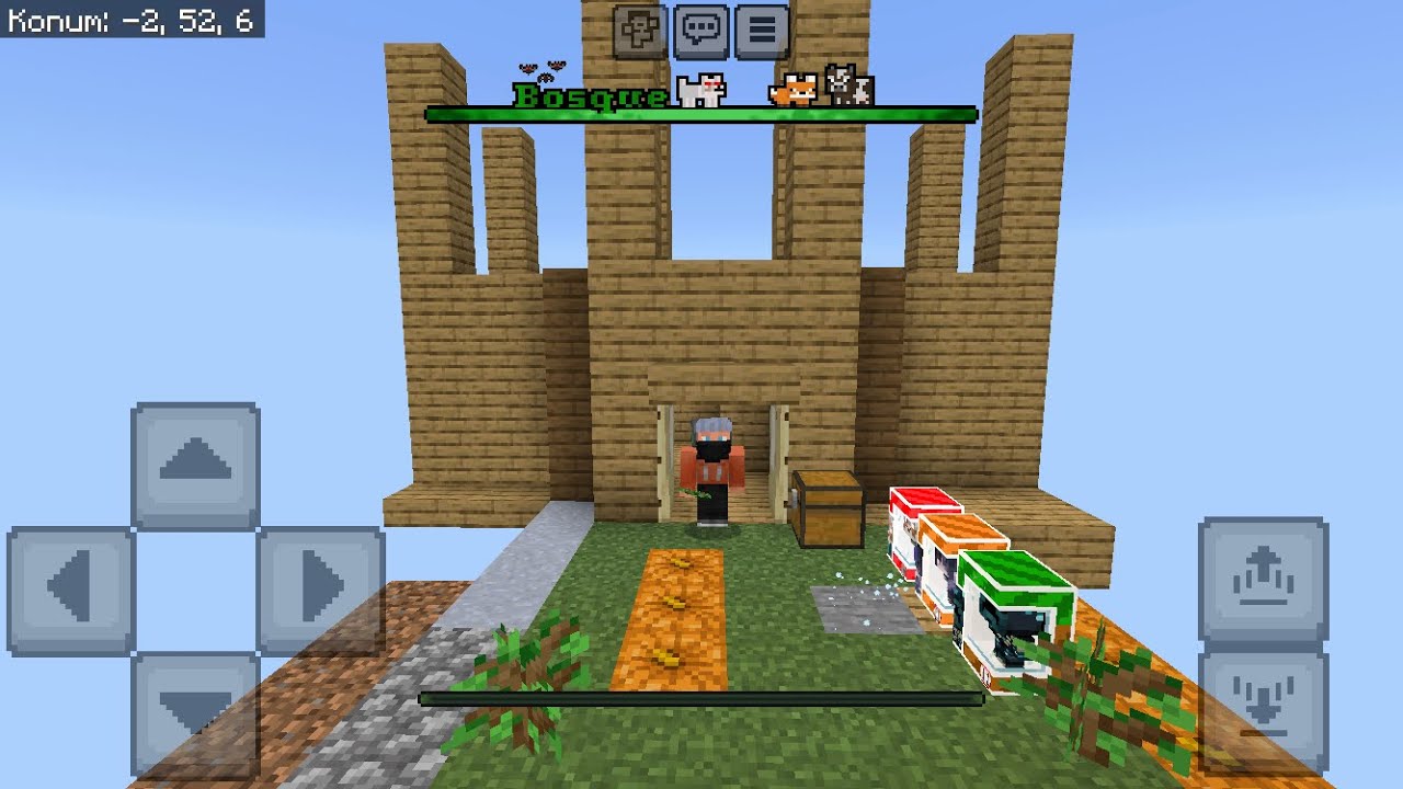 MİNECRAFT DA BERAT LA BİRLİKTE TEK BLOK DA EV YAPTIK
