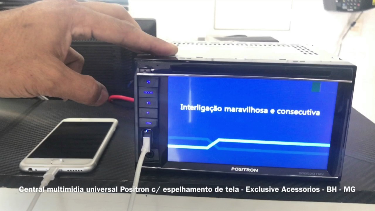 CENTRAL MULTIMIDIA UNIVERSAL POSITRON - EXCLUSIVE ACESSORIOS - BH - MG