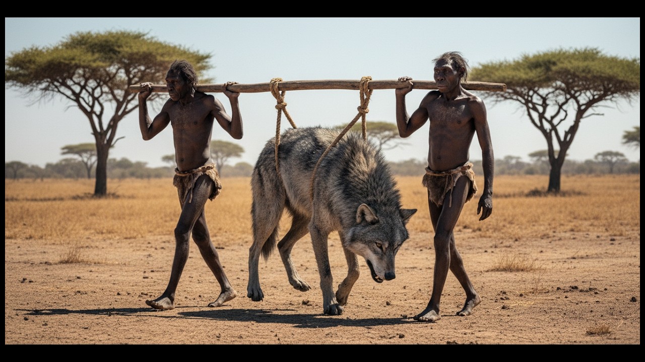 Life 2.8 Million Years Ago | The Struggle for Prey Between Prehistoric Humans and Wild Beasts: Fire