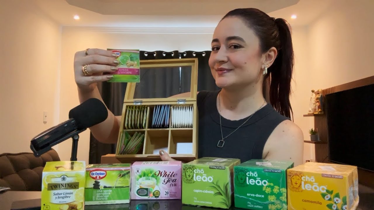 ASMR: UNBOXING + ORGANIZANDO MEUS CHÁS NOVOS 🍵