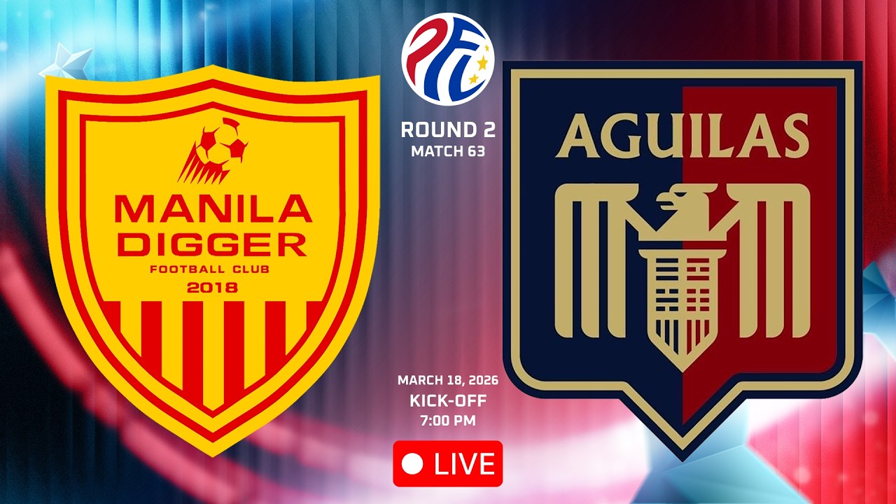 PFL 2025-2026 LIVE: MANILA DIGGER FC VS AGUILAS - UMAK FC || Round 2 | M63