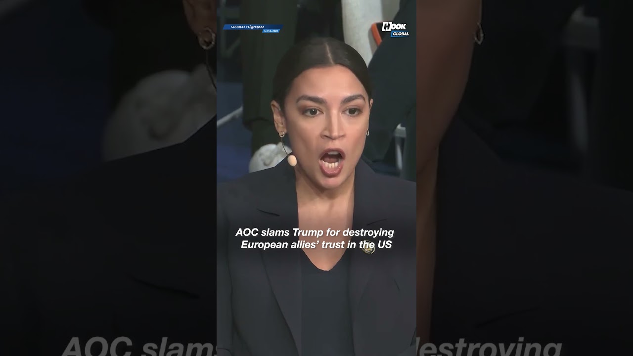 AOC Says Trump Destroying Trust With European Allies #greenland #ytshorts