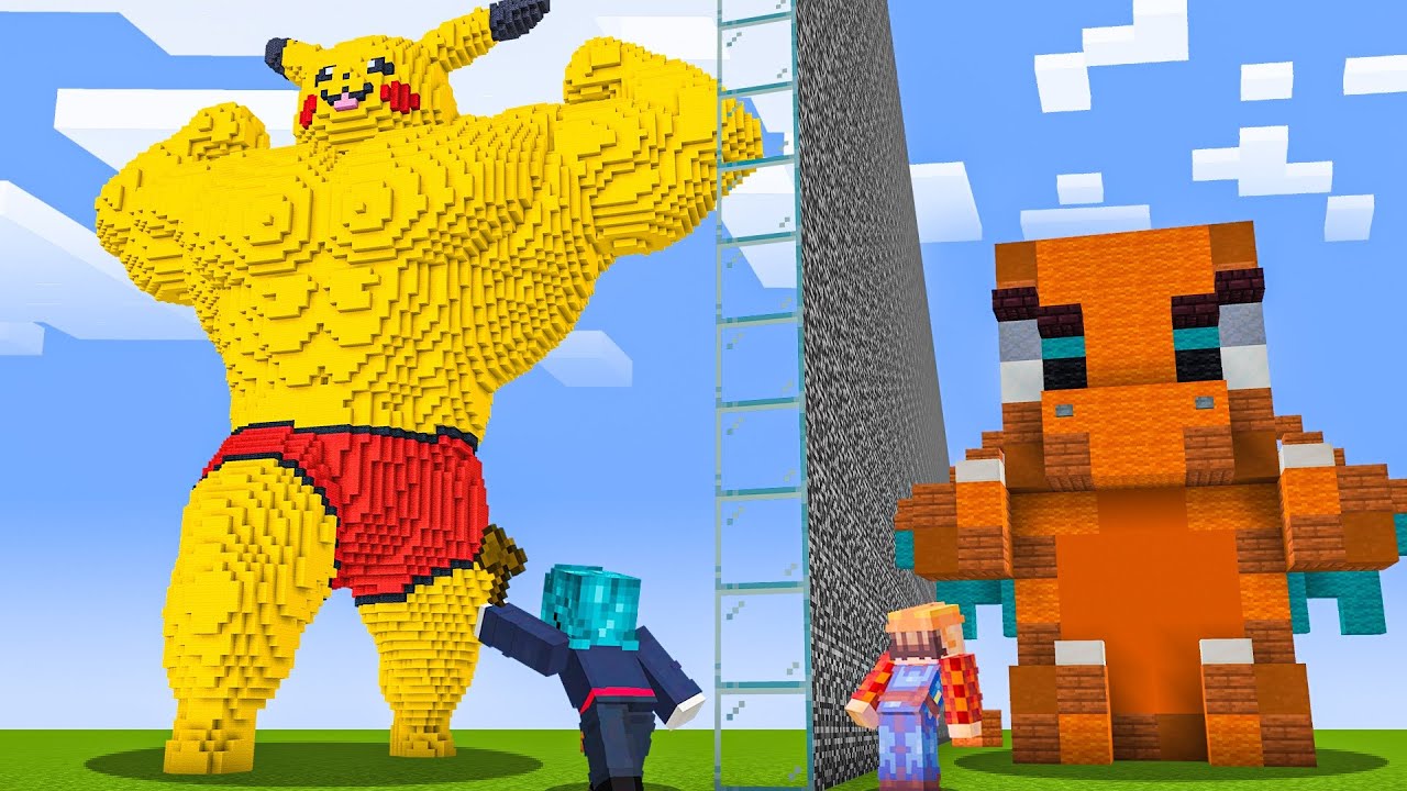 ME TORNEI PROFISSIONAL NA BATALHA DE CONSTRUÇÃO POKÉMON DO MINECRAFT