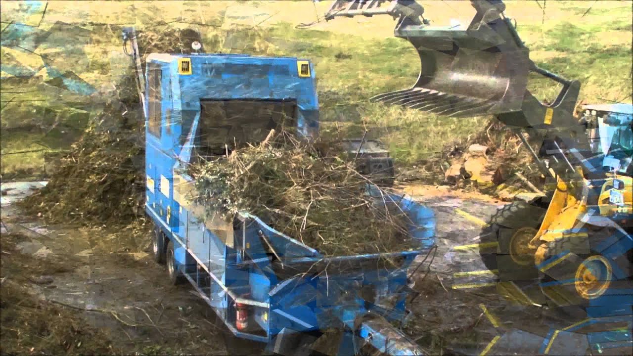 Broyeur rapide affineur Vercom HUSMANN HFG-6 de 770CV broyage déchet vert végétaux