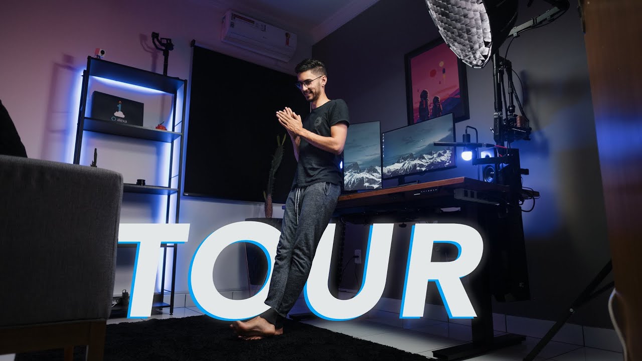 Tour pelas AUTOMAÇÕES do meu ESTÚDIO | com alexa!
