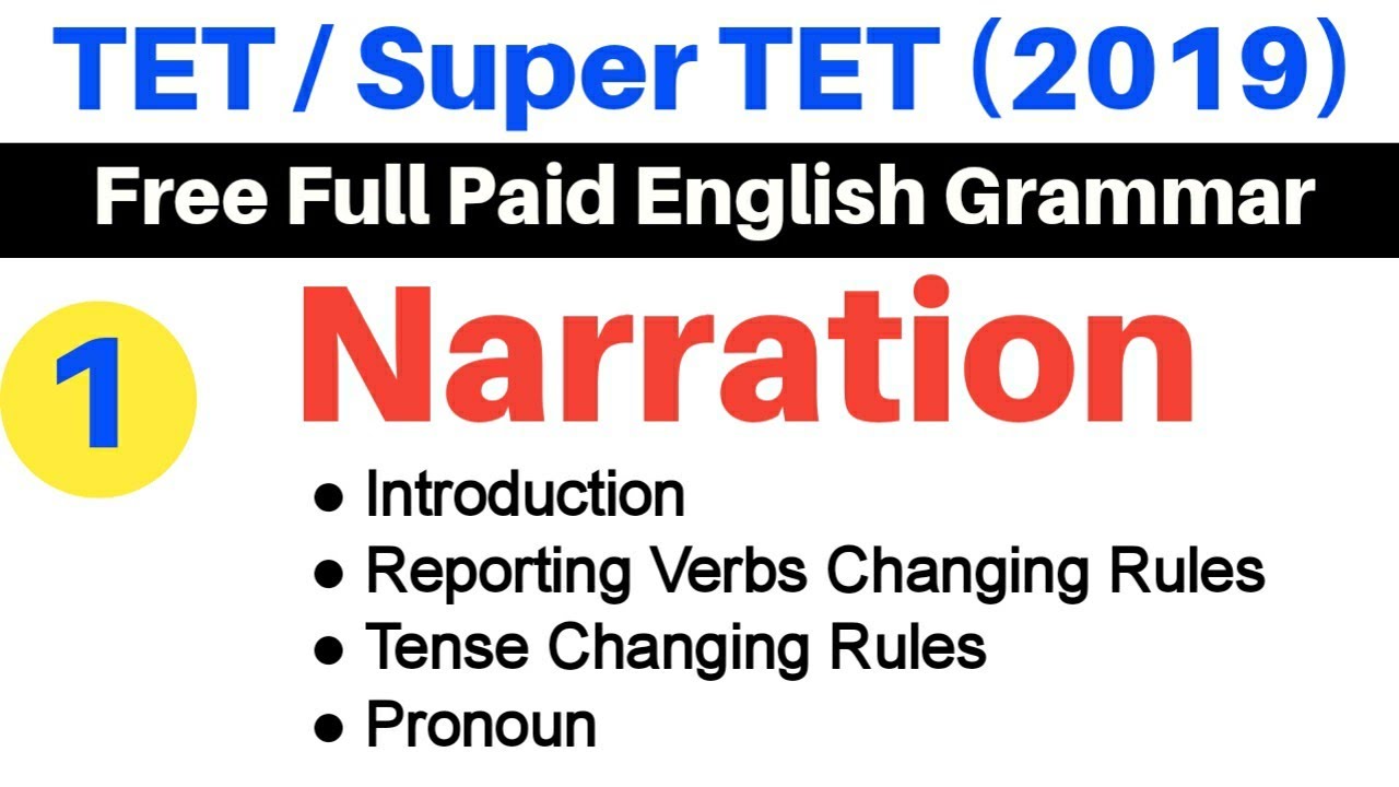 Narration Introduction Part 1 UP TET Super TET Paid English Grammar | By Sumit Sir | Uphaar Classes