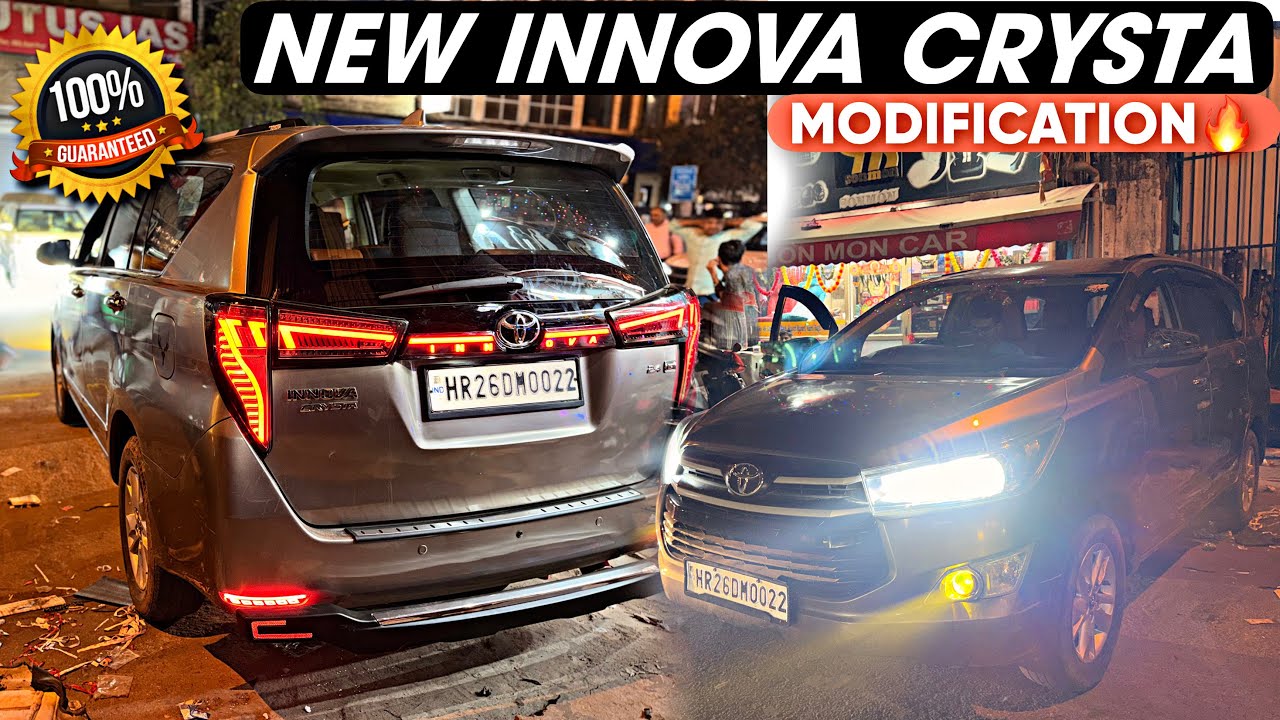 Best Crysta Modification Karol Bagh🔥| Innova Crysta Modified ✅