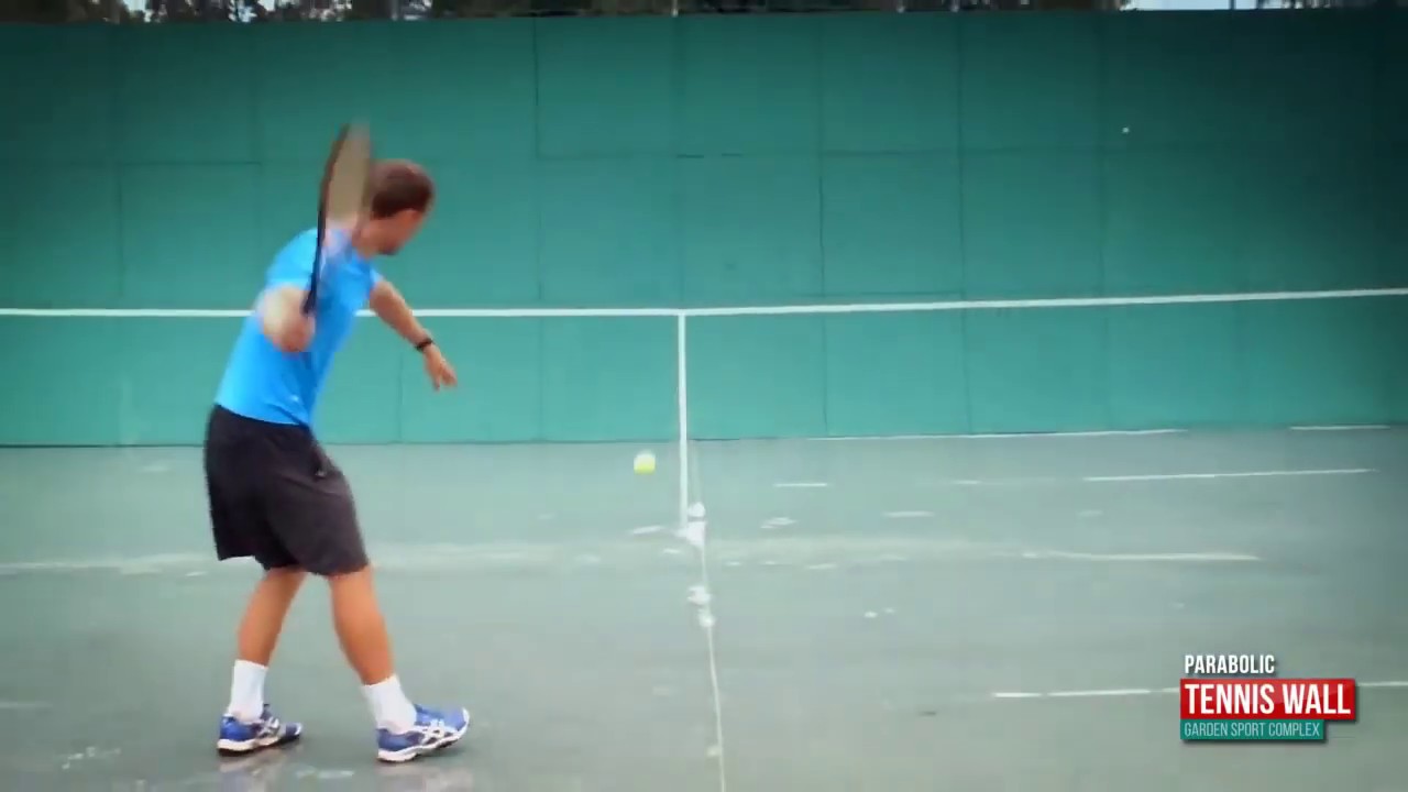 Adeco Sport - Parabolic Tennis Wall (demonstration play)