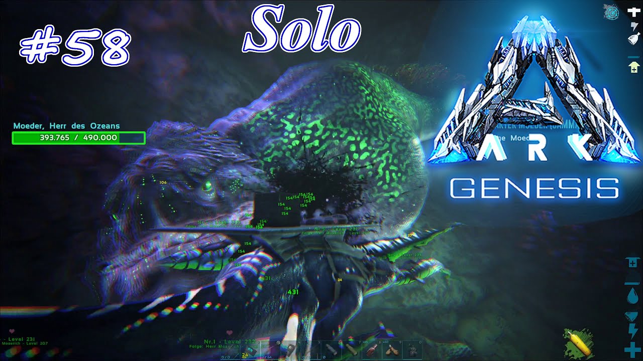 Ark Genesis Solo 58 Allein gegen den Moeder! Bosskampf Mission! Let`s Play Deutsch HD