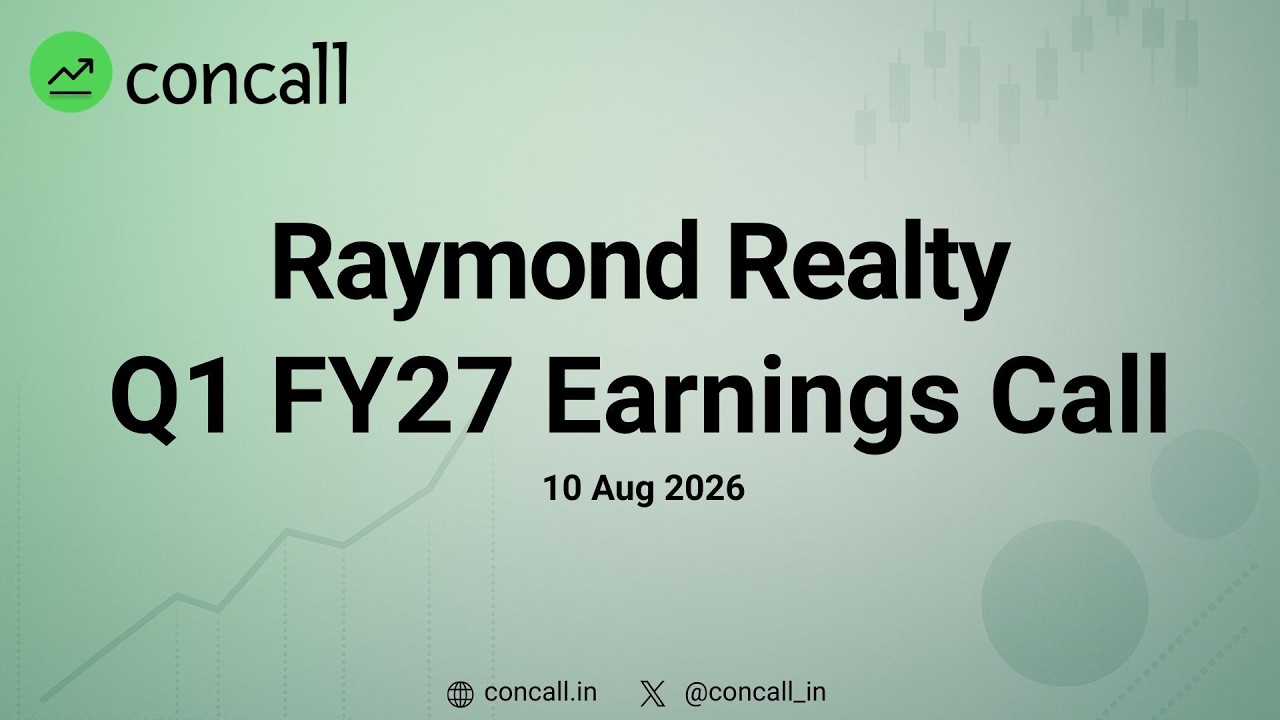Raymond Realty  Q1 FY27 Earnings Conference Call | Concall.in