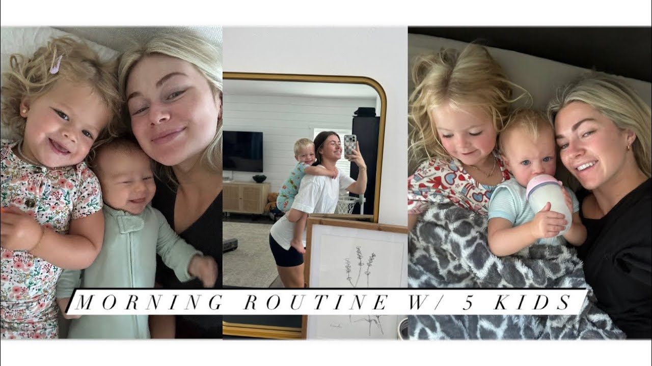 OUR MORNING ROUTINE WITH 5 KIDS!!