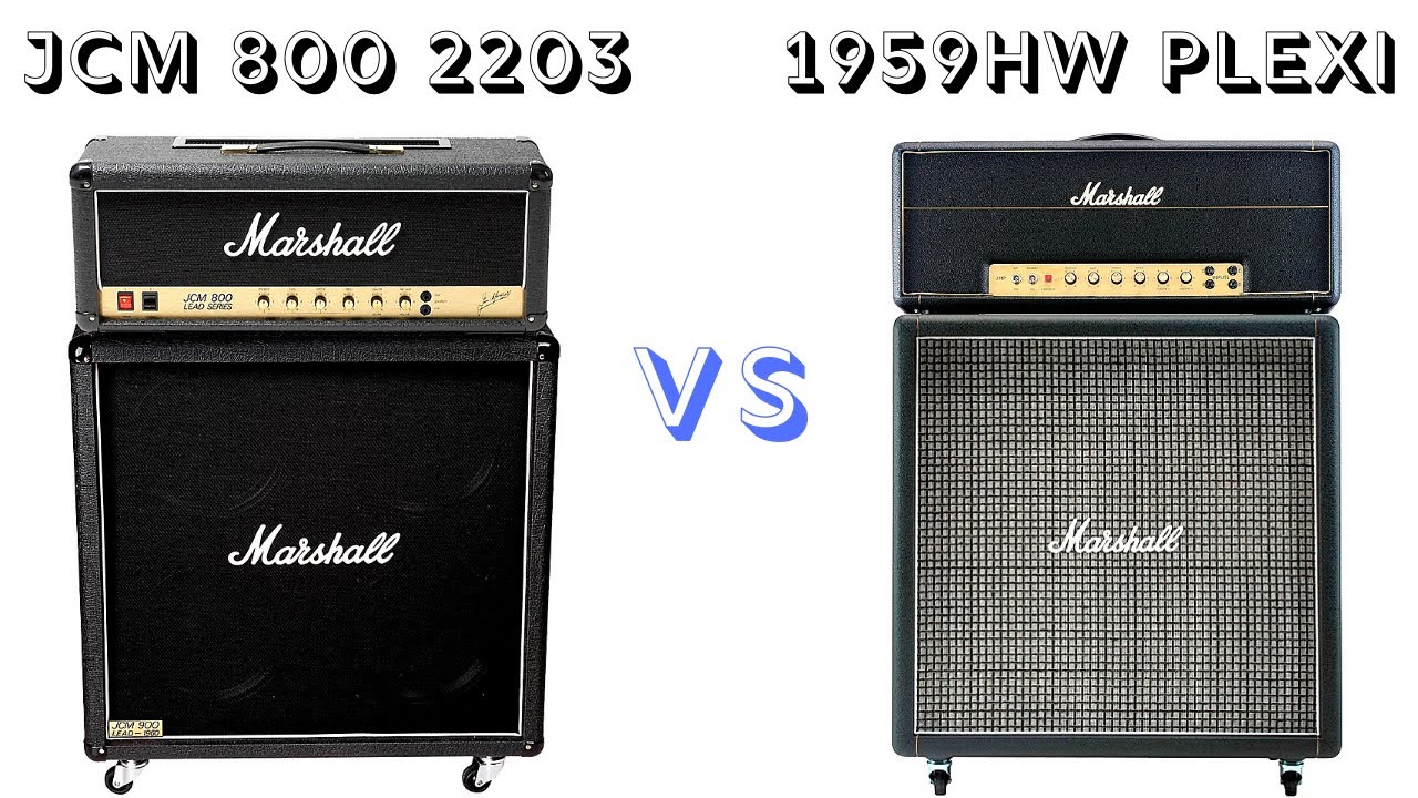 Marshall JCM 800 2203 vs Marshall 1959HW Handwired Super Lead Plexi