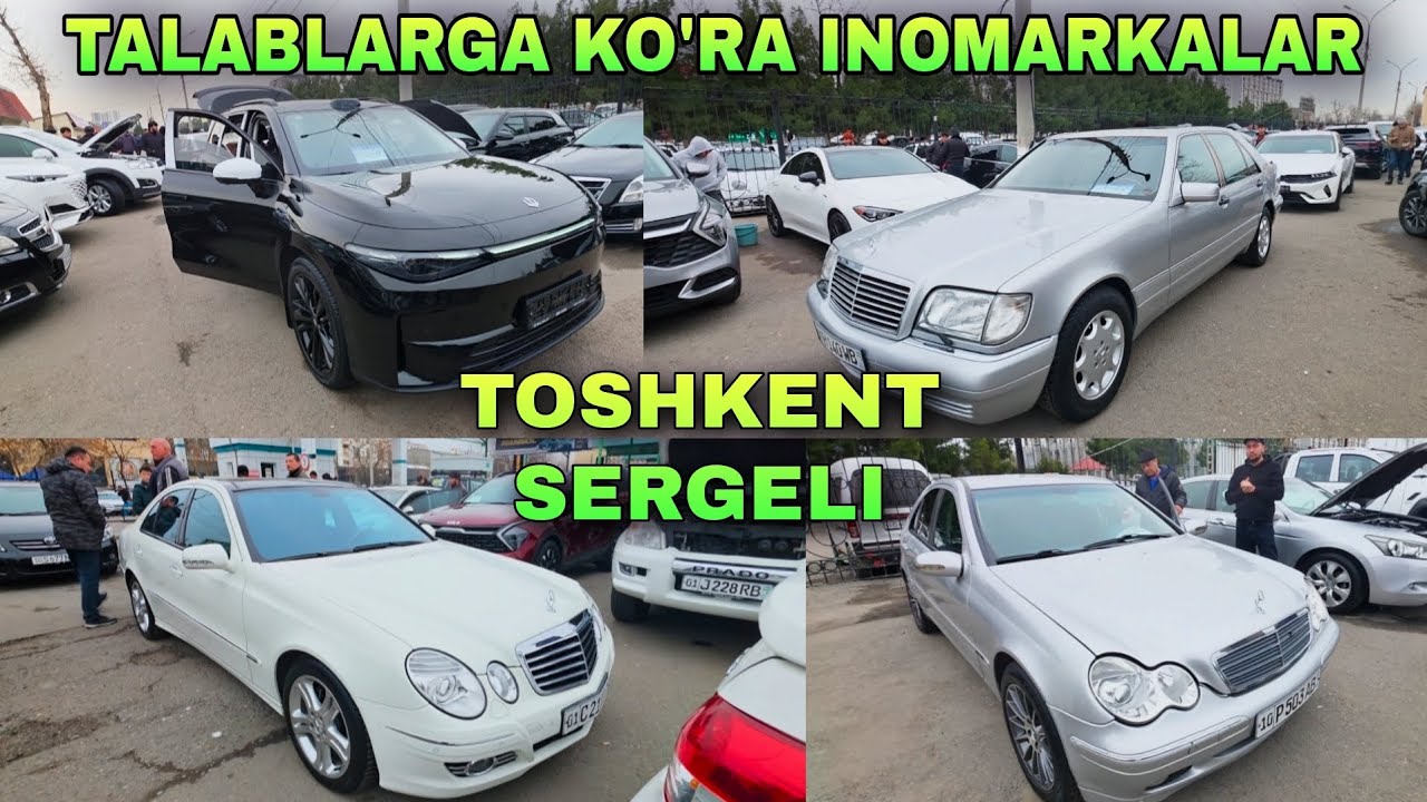 TOSHKENT SERGELI MASHINA BOZOR INOMARKA NARXLARI 2026 KAMOLIDDIN.UZ 