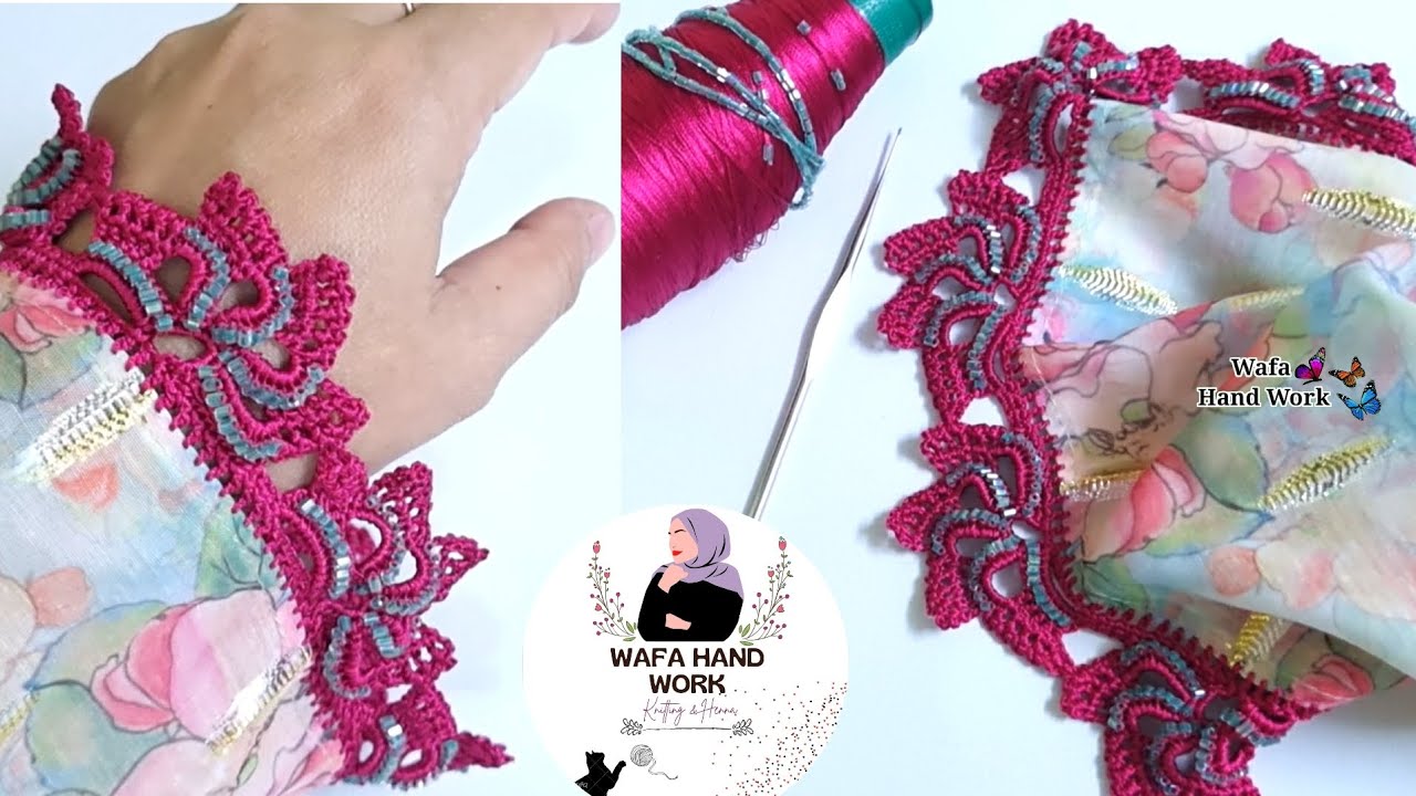 Amazing ideas Easy Stylish Crochet Handwork 🩷 Hand embroidery Flower Border Design Qureshia Lace |