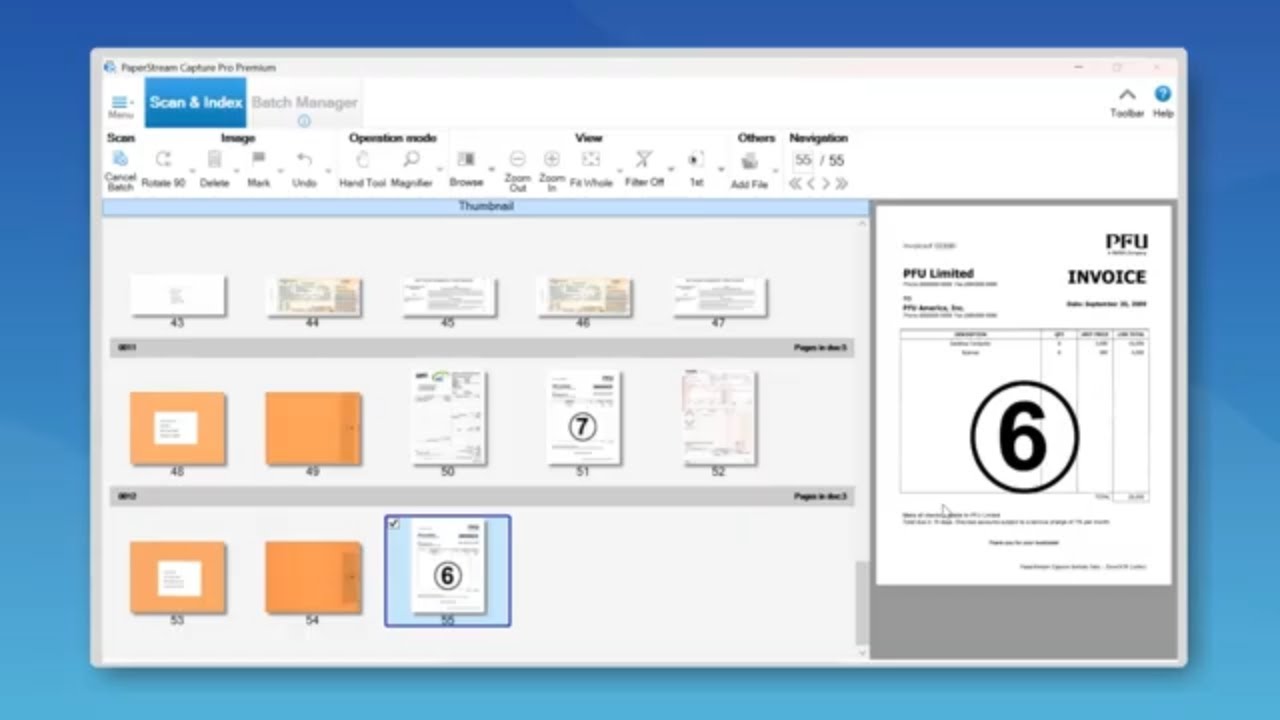 Разделение конвертов в почтовых отделениях | PaperStream Capture Pro