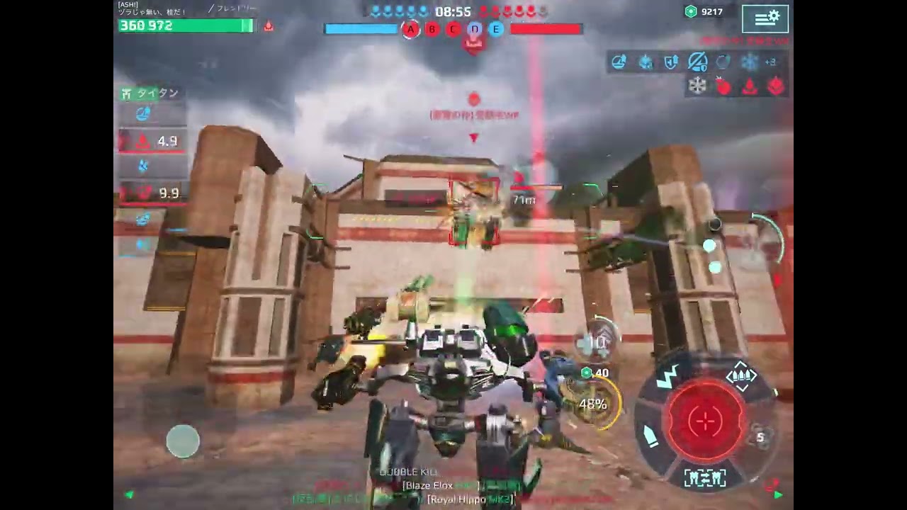War robots 大吉さんライブより　ソウトニアさんに分隊誘って頂いて　真面目にバトルした件