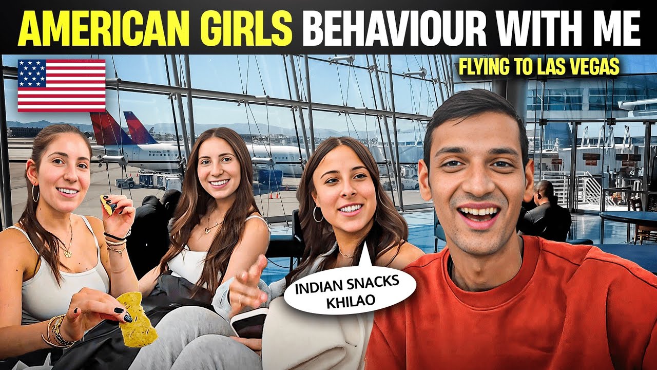 How American Girls Treats an Indian? || Flying New York to Las Vegas 🇺🇸