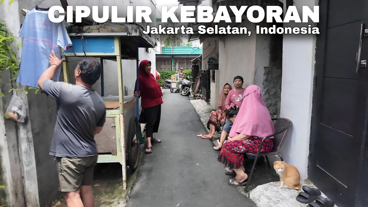 Suasana Di Permukiman padat Cipulir Jakarta Selatan | Real life in Jakarta Indonesia 