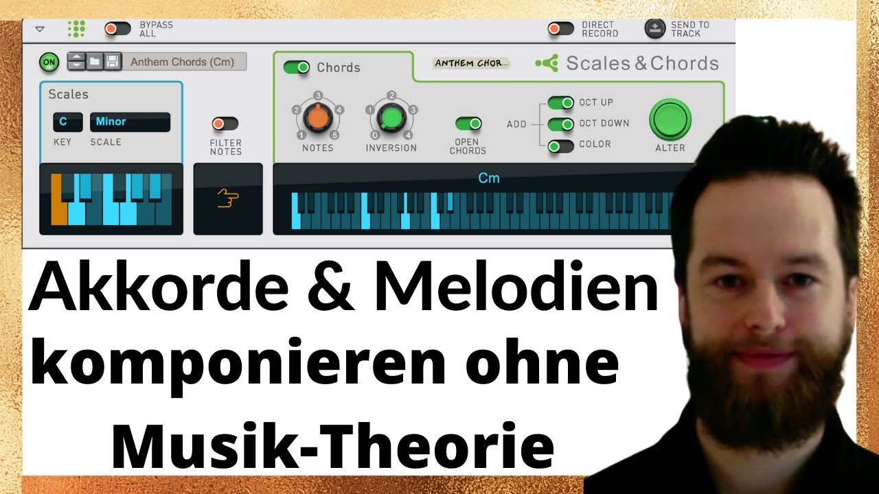 Akkorde & Melodien komponieren (ohne Musik-Theorie) | Reason 12 Tutorial Deutsch - Scales & Chords