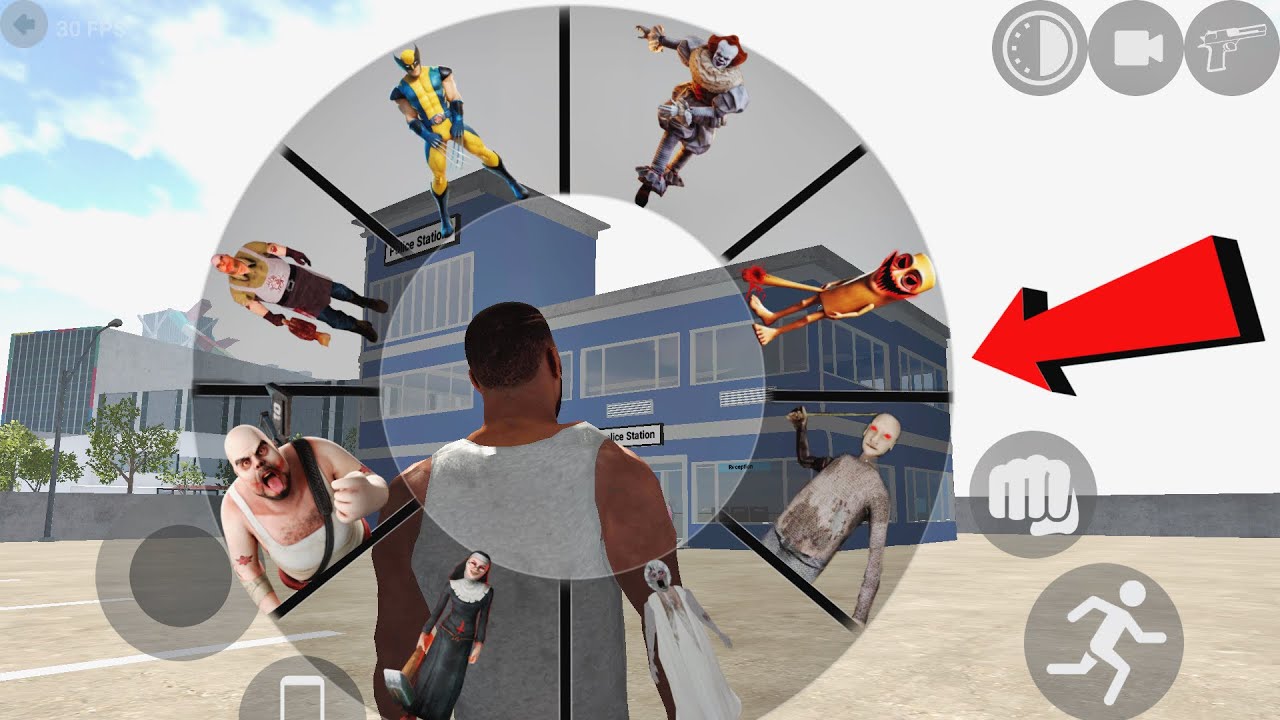 Playing as Every GIANT HORROR CHARACTER in Indian Bikes Driving 3