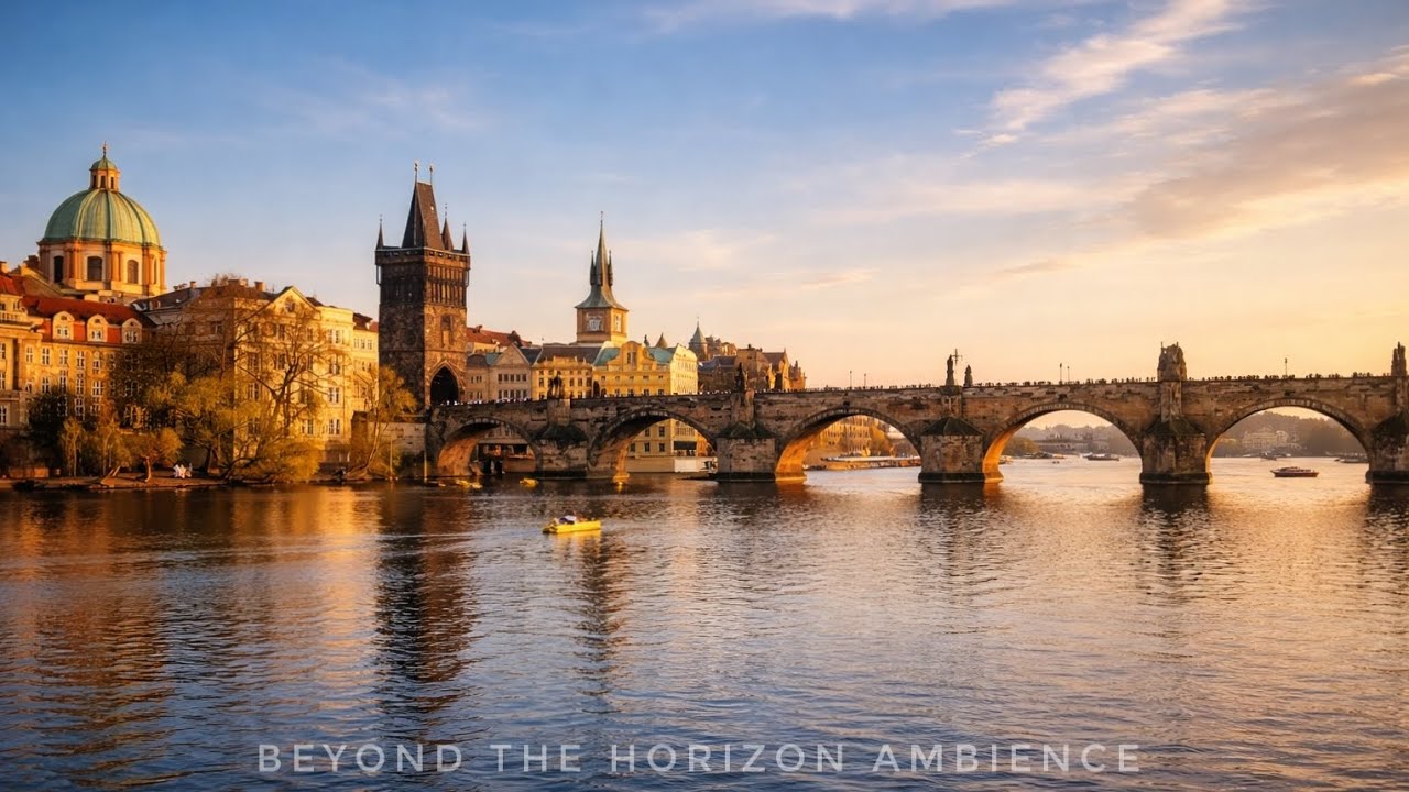 Evening boat ride on the Vltava in Prague