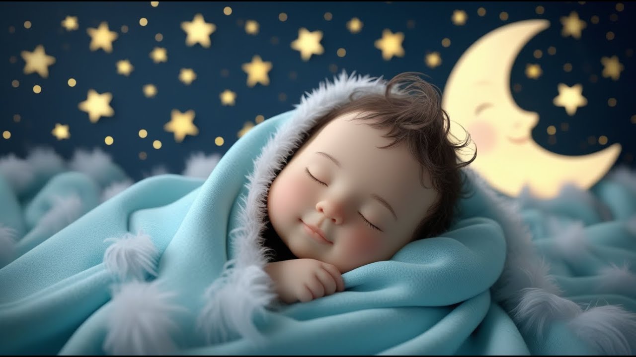 🌙 Baby Moon Night Sleep | Soothing Nursery Rhyme & 3D Animated Lullaby 🎶