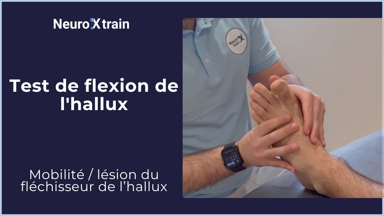 Test de flexion de l'hallux