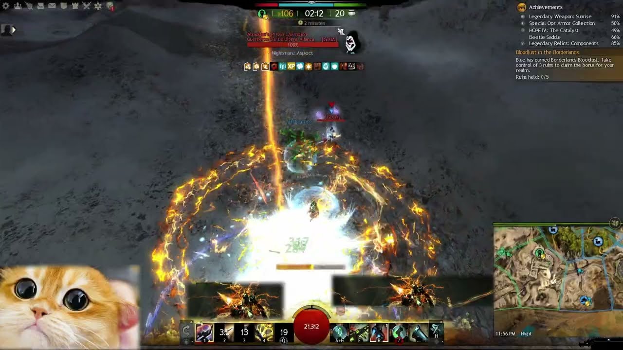 GW2│WvW - How to Defeat a THIEF DD ( Sword/Dagger + short bow ) that Perma Ports.