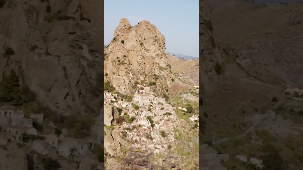 Pentedattilo a wonderful town of Calabria . I love it . #drone #calabria #italy