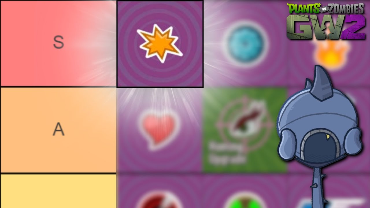My PvZ GW2 Upgrades Tierlist