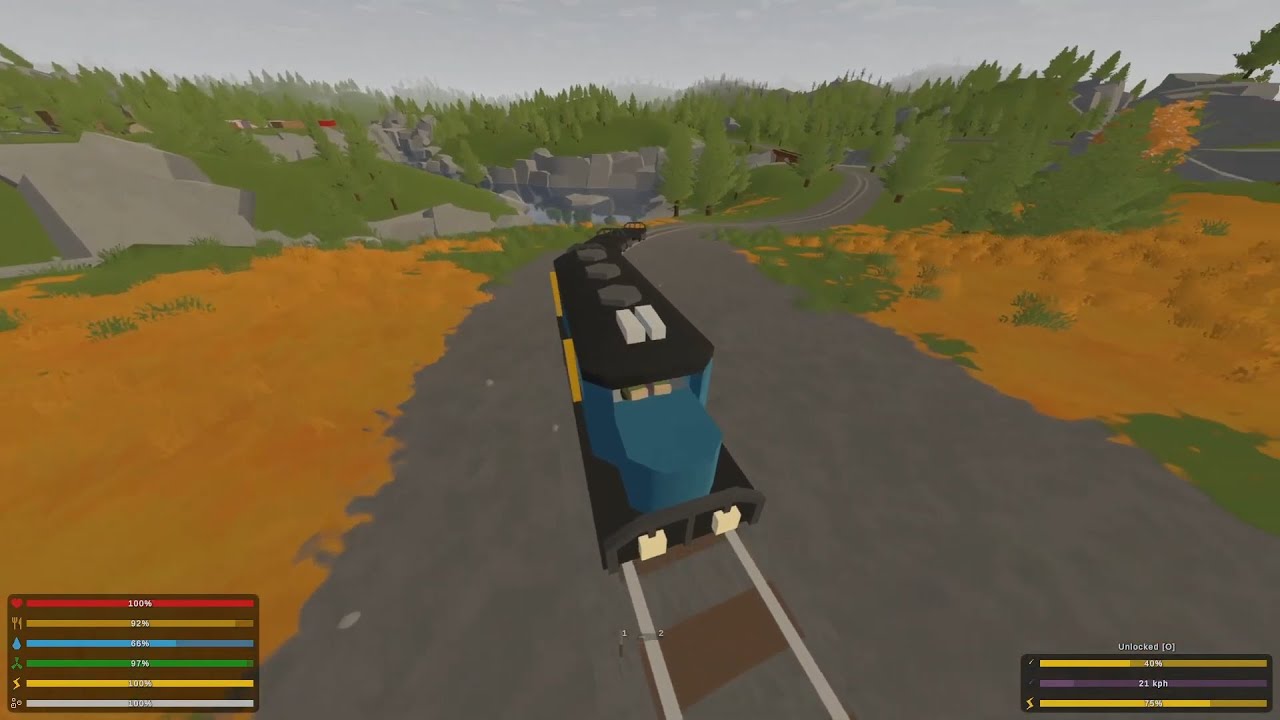 Found A Broken Train And Fixed It! | Unturned - Hard Mode | Part 9