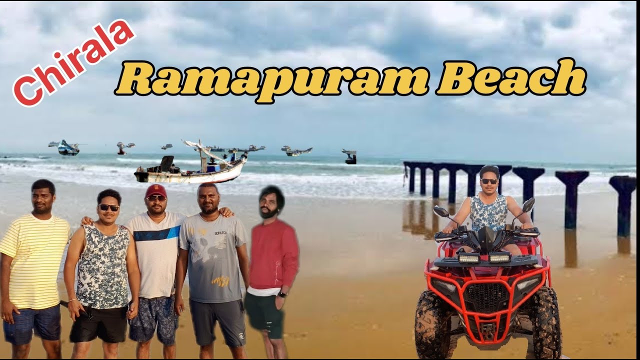 Ramapuram Beach🌅🏄🤩| Chirala Beach| Beautiful hidden Beach in Andhrapradesh #ramapuram #beach