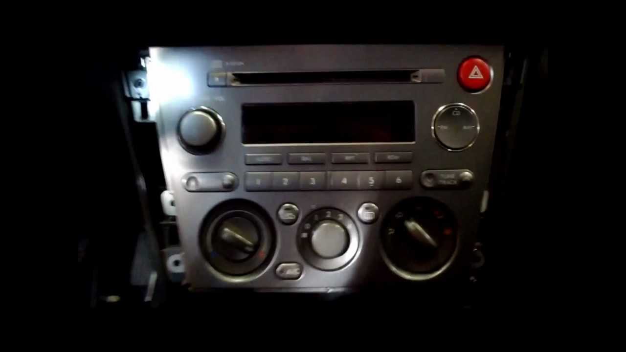 How To Remove A 05,09 Subaru Legacy, Forester, Outback Radio