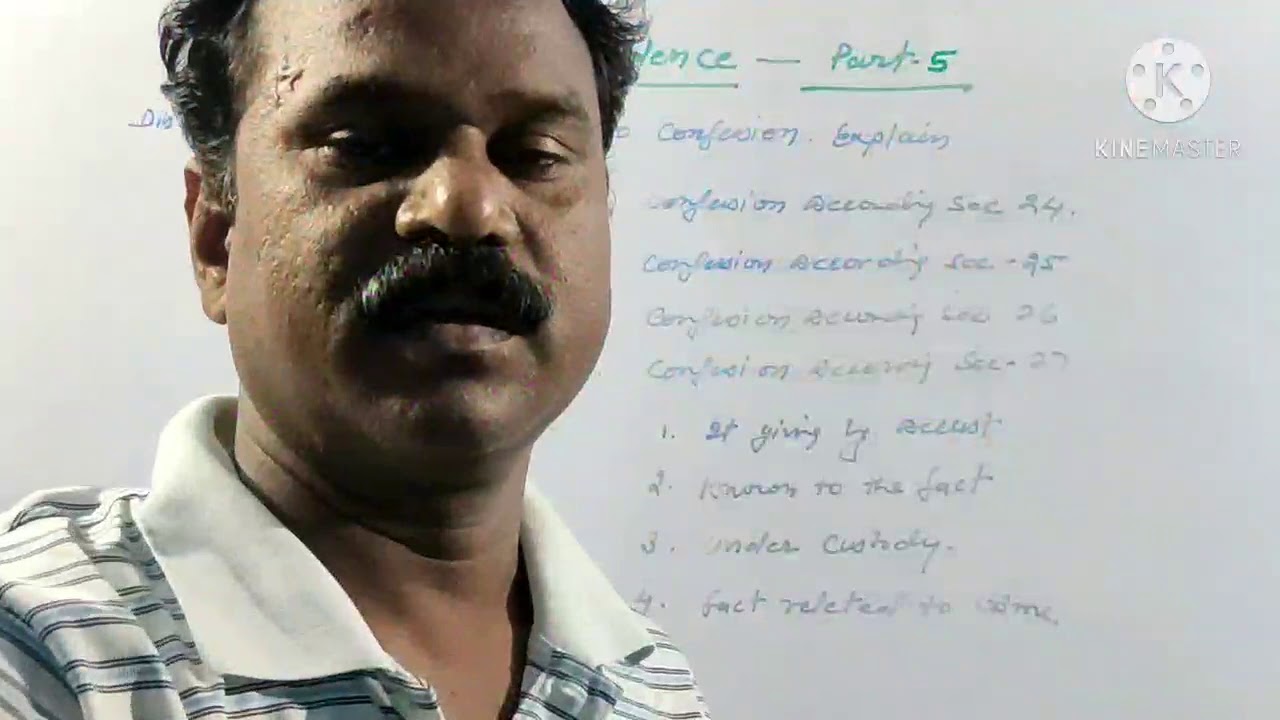 Evidence law, part-5, Discuss the provision releted to confession.Explain