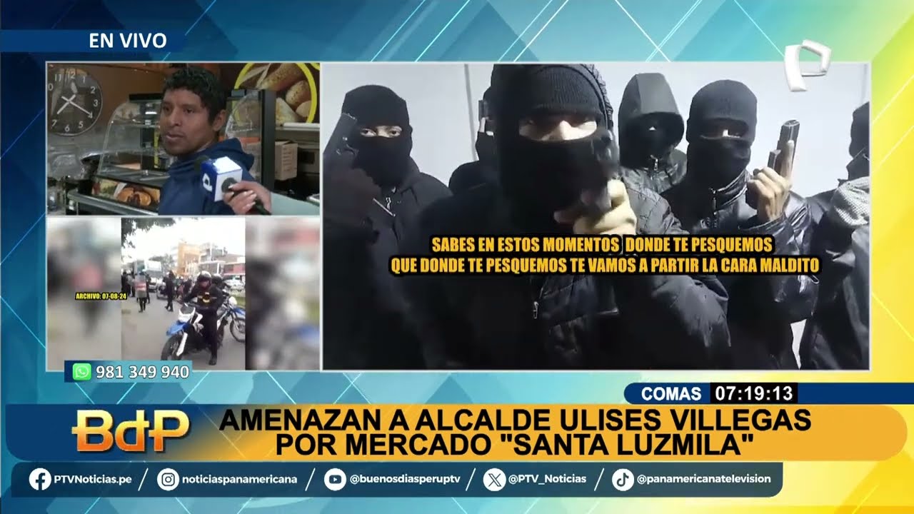 Alcalde de Comas recibe amenazas tras intervención en mercado: “te vamos a partir la cara”