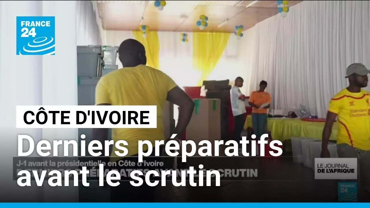 Pr&eacute;sidentielle en C&ocirc;te d'ivoire : derniers pr&eacute;paratifs avant le scrutin &bull; FRANCE 24
