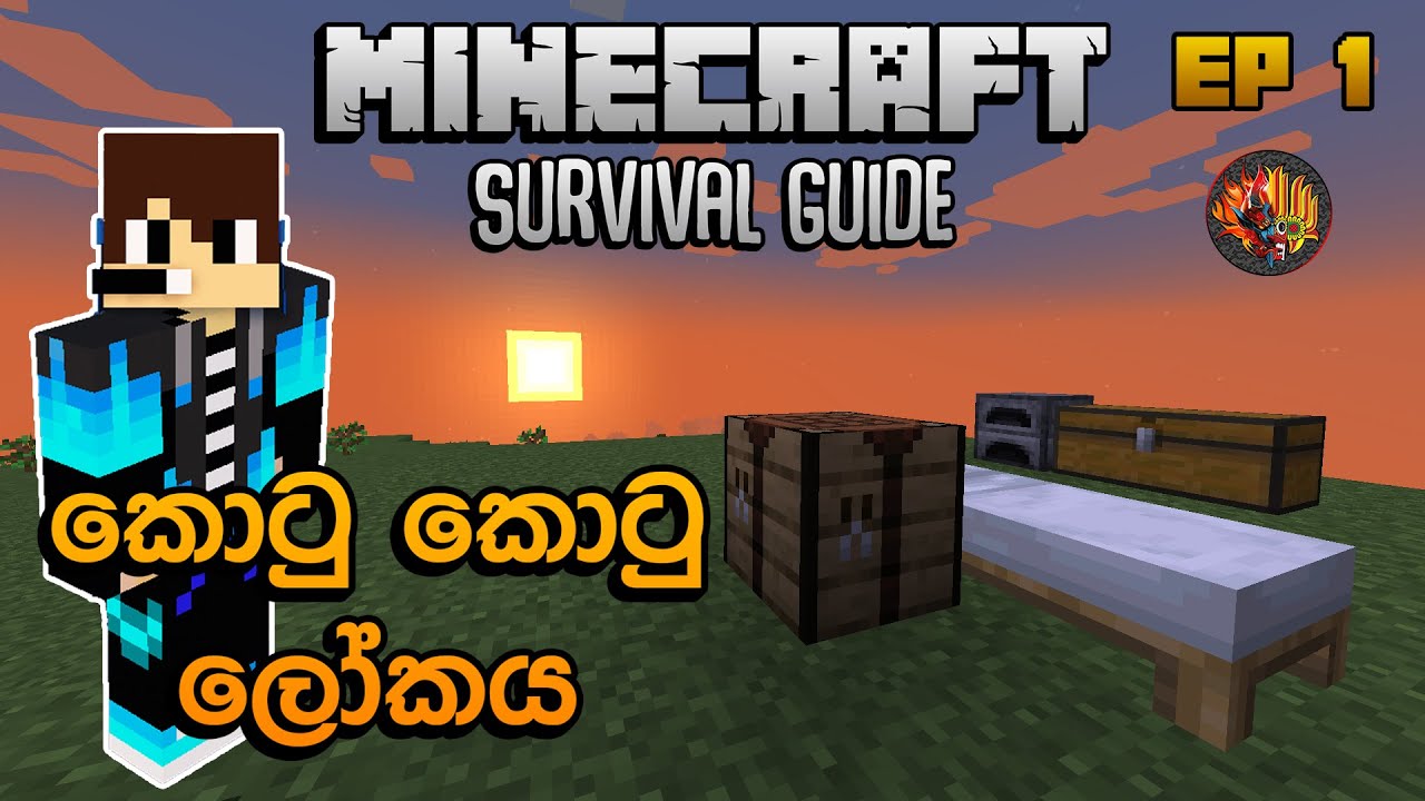 කොටු කොටු ලෝකය | Minecraft Survival Guide Sinhala 1.18 EP 1