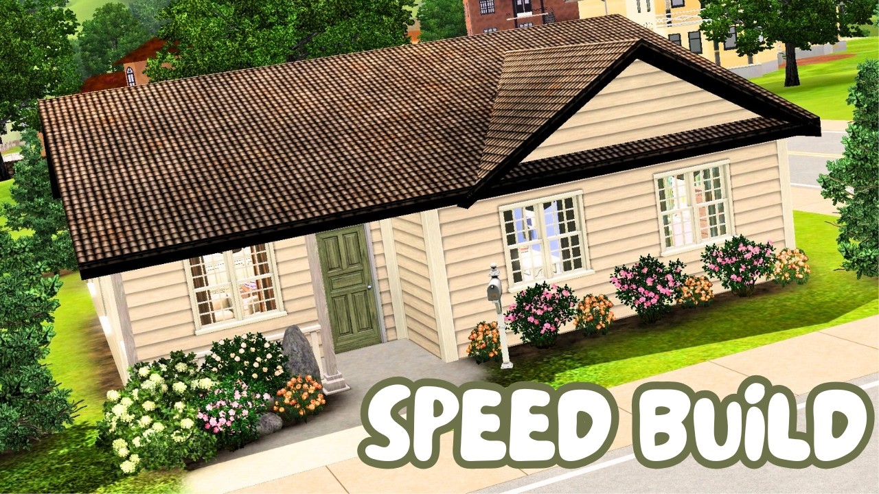 Single Mom and Twins || The Sims 3 Speed Build