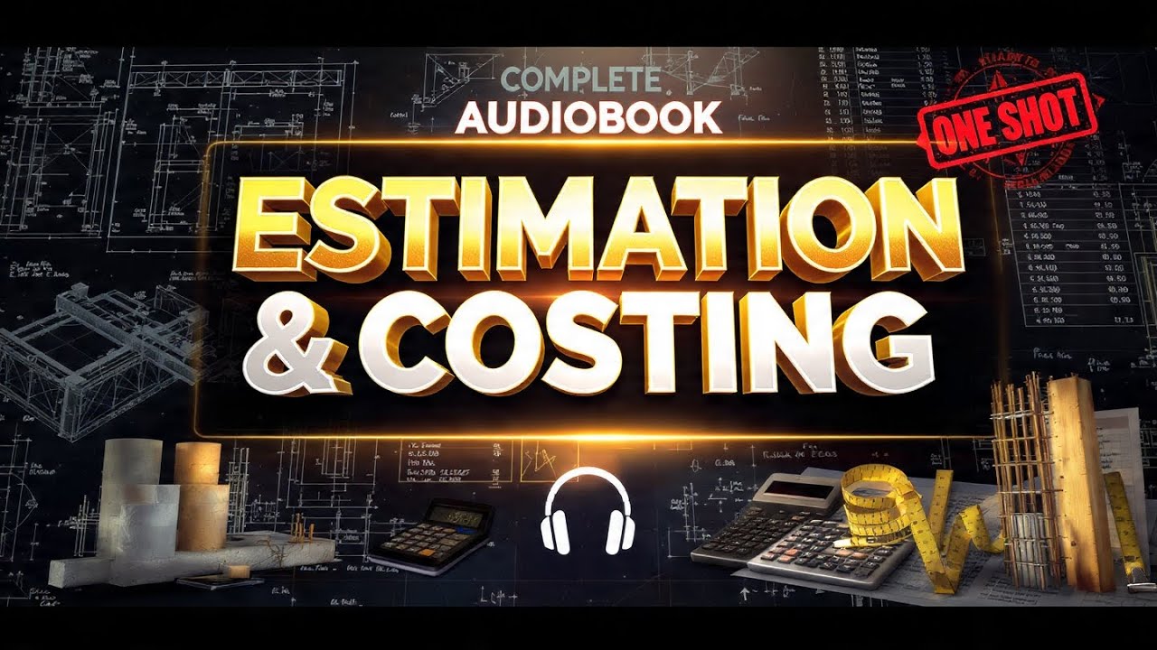 ESTIMATION AND COSTING ONE SHOT | AUDIOBOOK| GATE/ESE ENGINEER ROCKY #estimationandcosting  #oneshot