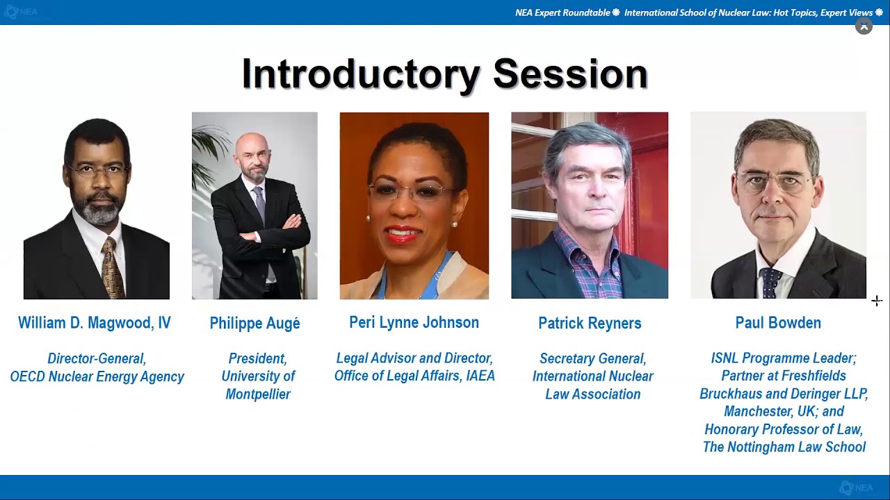 International School of Nuclear Law: Hot topics, expert views