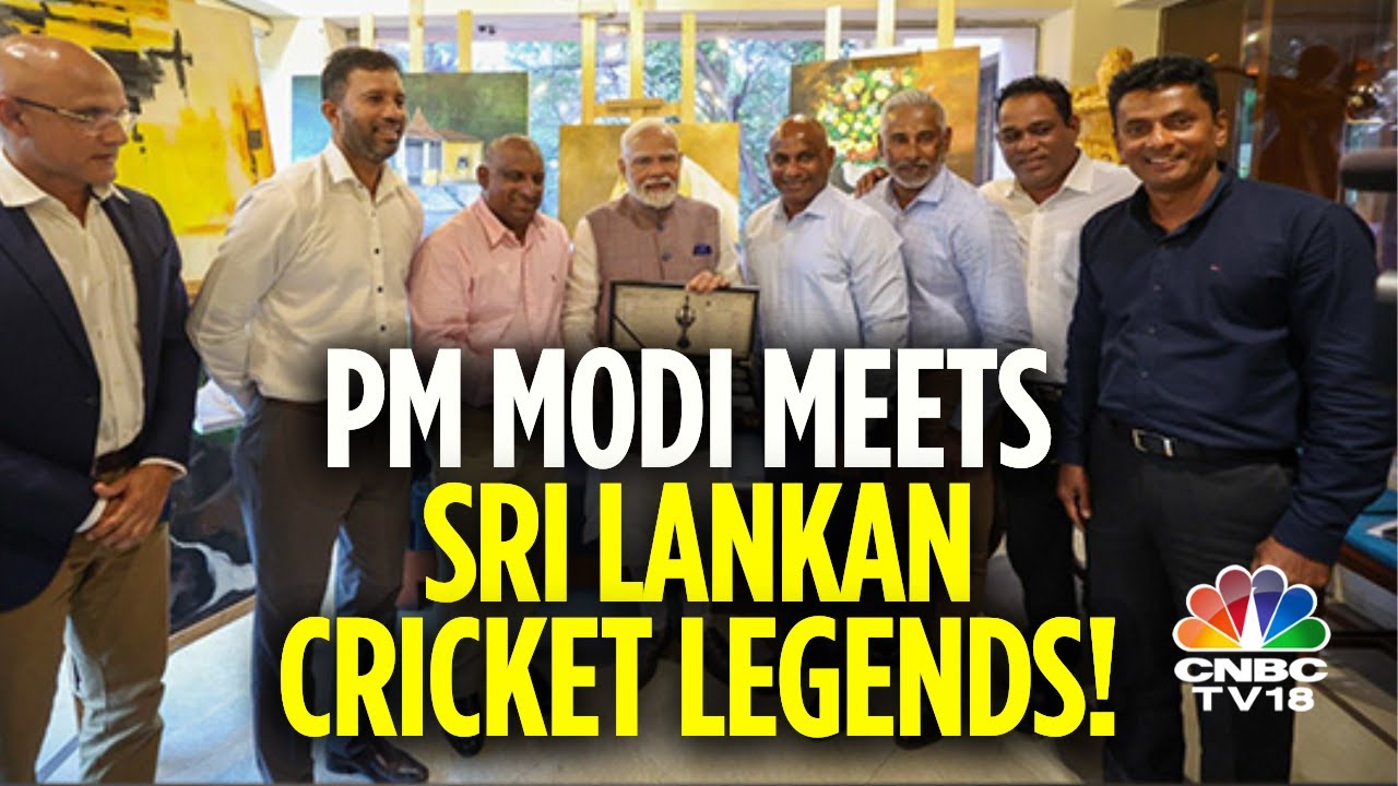 PM Narendra Modi Meets Sri Lanka’s 1996 World Cup Heroes In Colombo | N18G